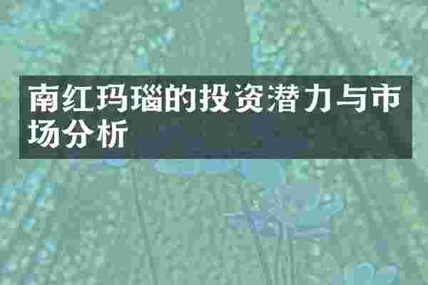 南红玛瑙的投资潜力与市场分析