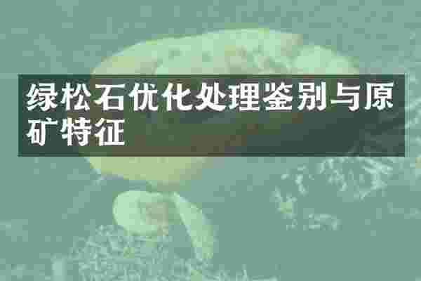 绿松石优化处理鉴别与原矿特征