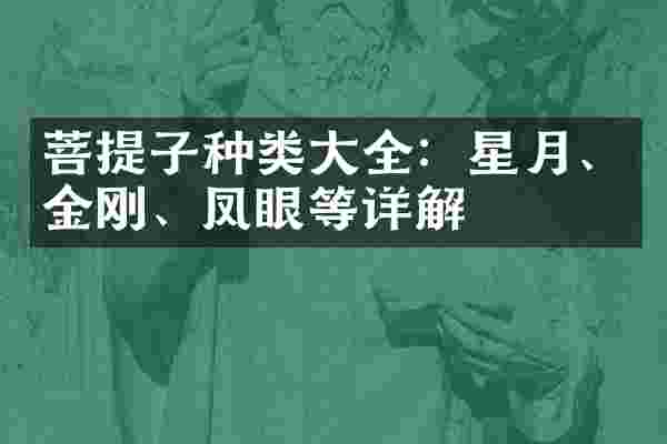 菩提子种类大全：星月、金刚、凤眼等详解
